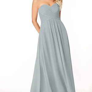Bill Levkoff Strapless Chiffon Cocktail Dress